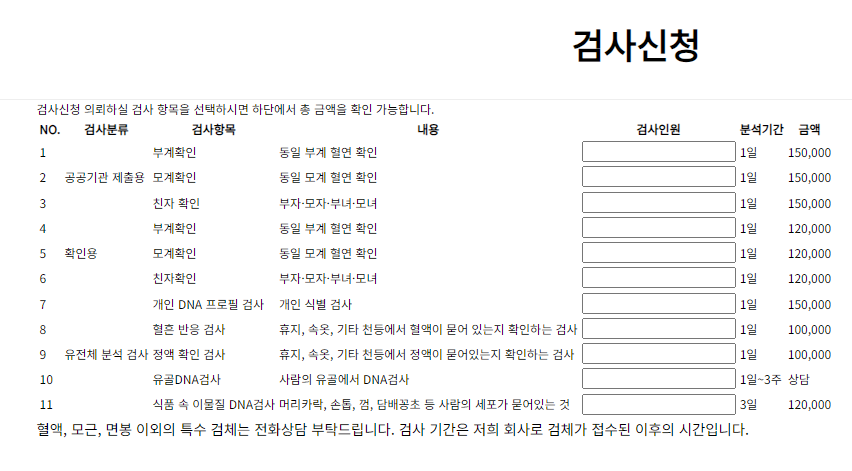 친자확인검사 신청 방법과 절차 총 정리 3